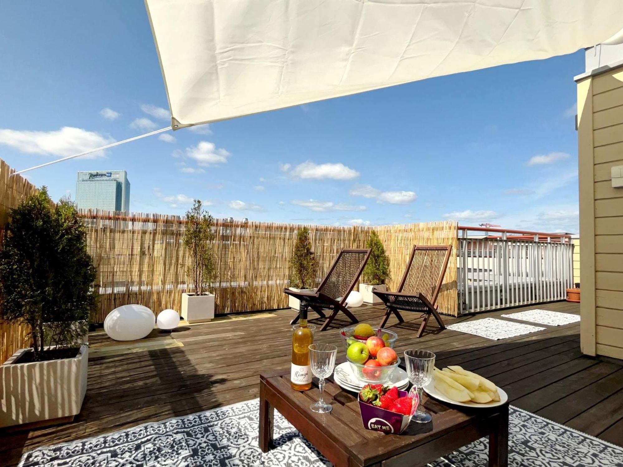 City Center Flat W Roof Top Terrace & Free Parking Oslo Extérieur photo